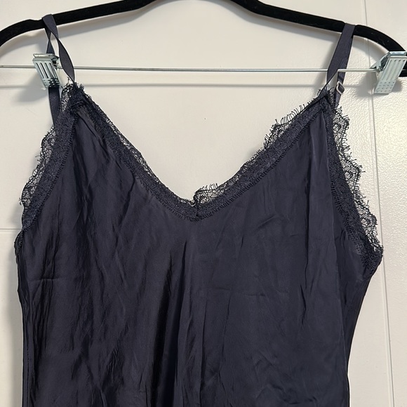 Navy Blue Lace Cami - Picture 2 of 4